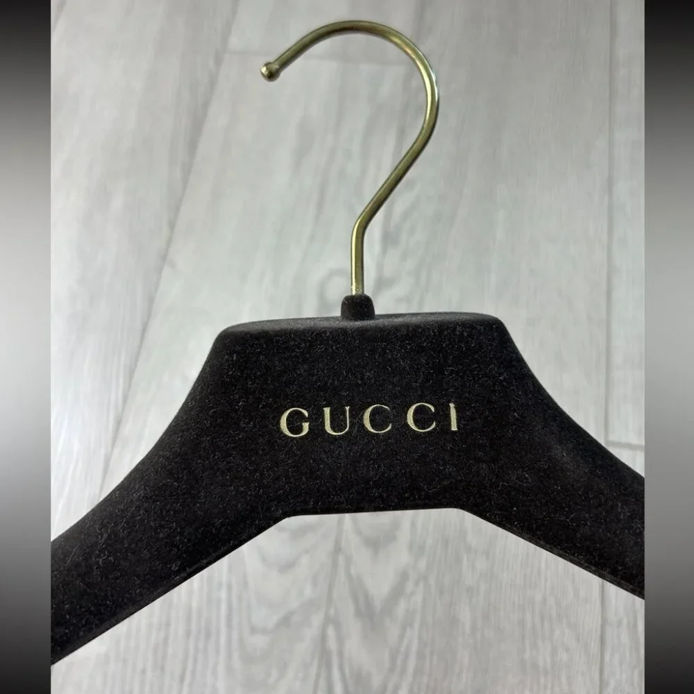GUCCI Brown Velvet Non-Slip Authentic Jacket Coat Blazer Sport Coat Hanger ITALY
